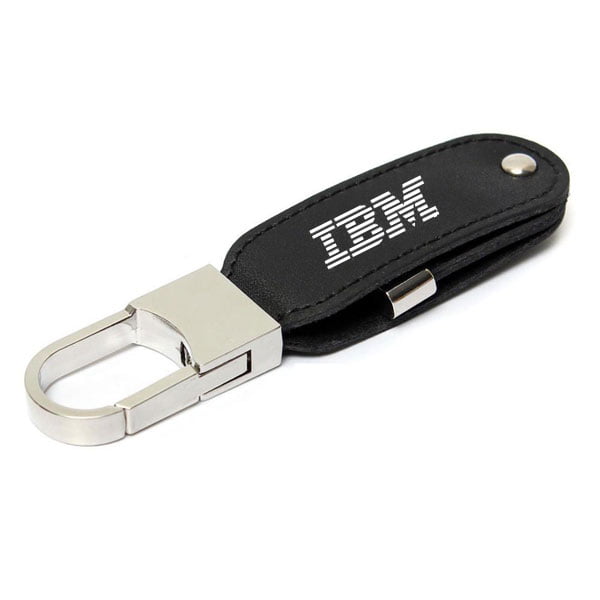 Keychain Ring Leather USB Flash Drive KRLUFD 079